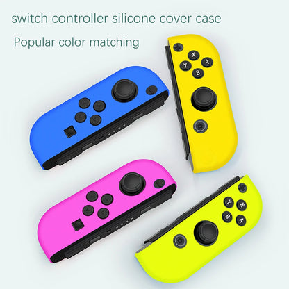 Switch Controller Silicone Case with Thumb Grip for Nintendo Switch Joy-Con