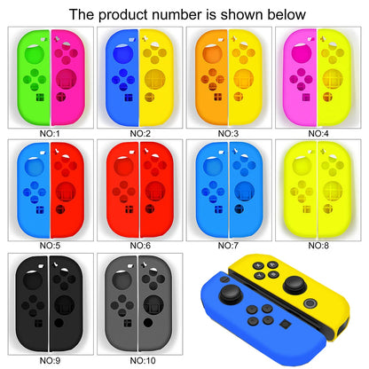 Switch Controller Silicone Case with Thumb Grip for Nintendo Switch Joy-Con