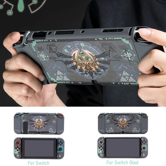 Zelda Shell for Nintendo Switch & Switch OLED – Full Back Protector for Console & Joy-Con Controllers