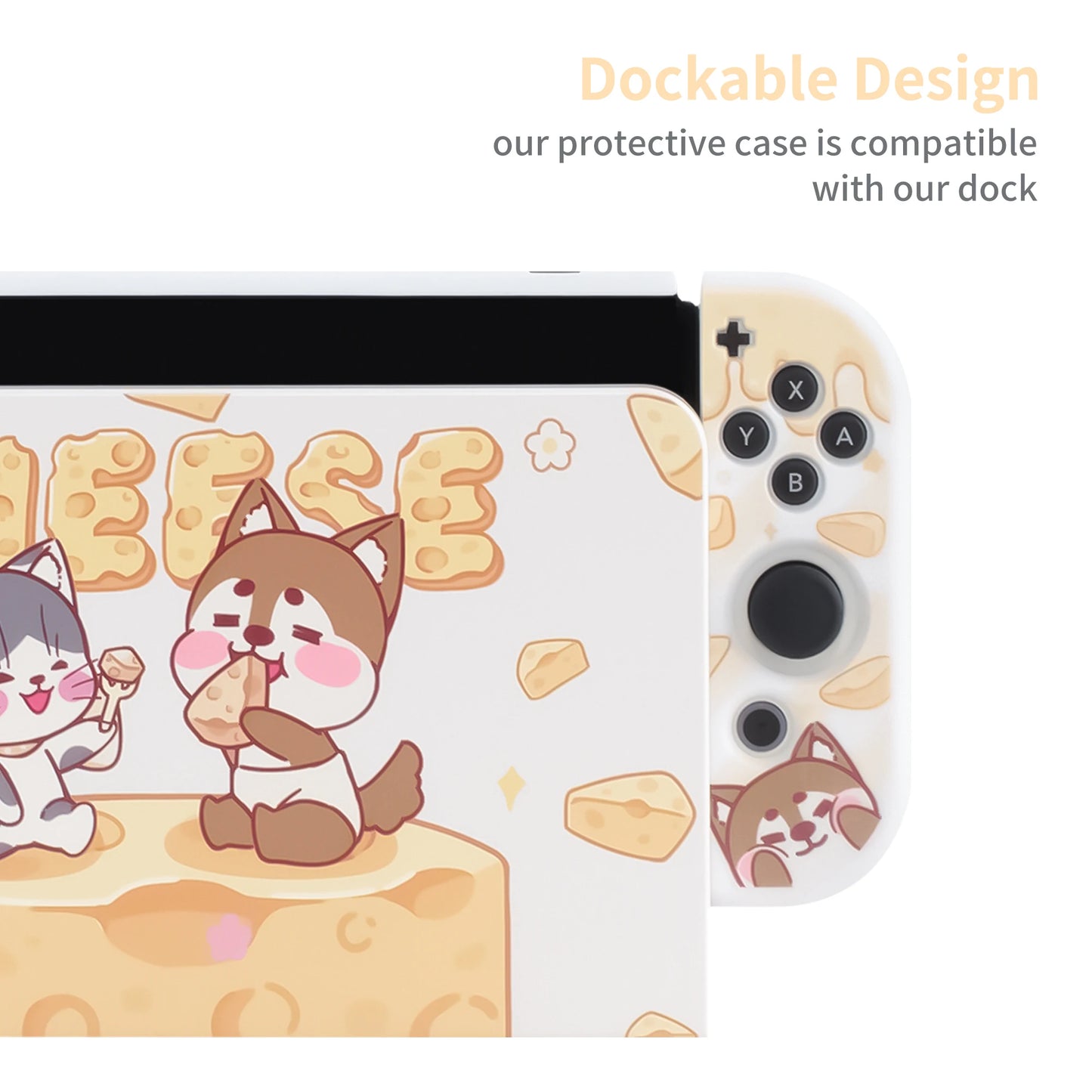 Cheese Cat & Dog Hard Case for Nintendo Switch