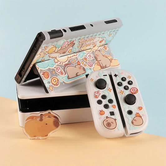 Capybara Cover for Nintendo Switch/OLED Joycon – Protective Skin Case