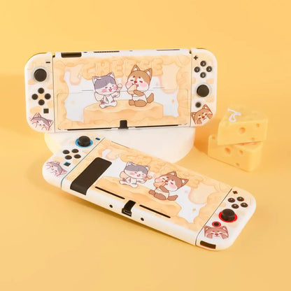 Cheese Cat & Dog Hard Case for Nintendo Switch