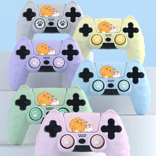 Cat Paw Silicone Soft Protector Skin for PS5 Controller